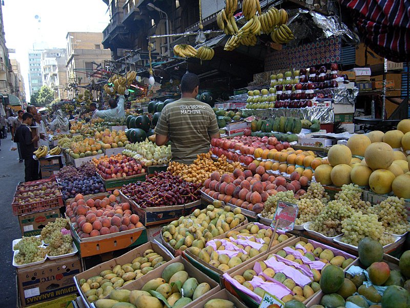 Aegypten Kairo Obst- und Gemüsemarkt