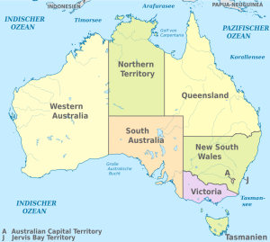 Australien Bundesstaaten