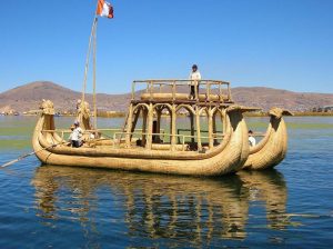 Boot auf dem Titicacasee Boot auf dem Titicacasee