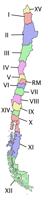 Chile Regionen