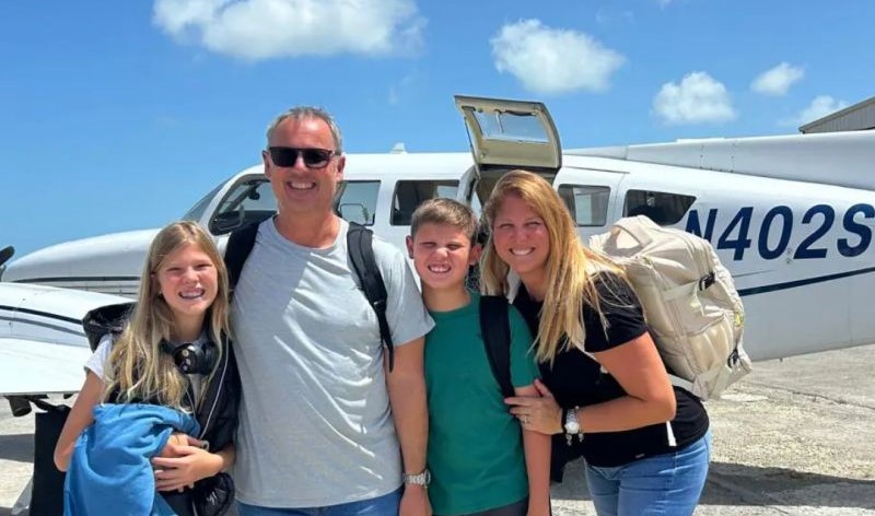 Christoph Albeck und Familie auf den Bahamas