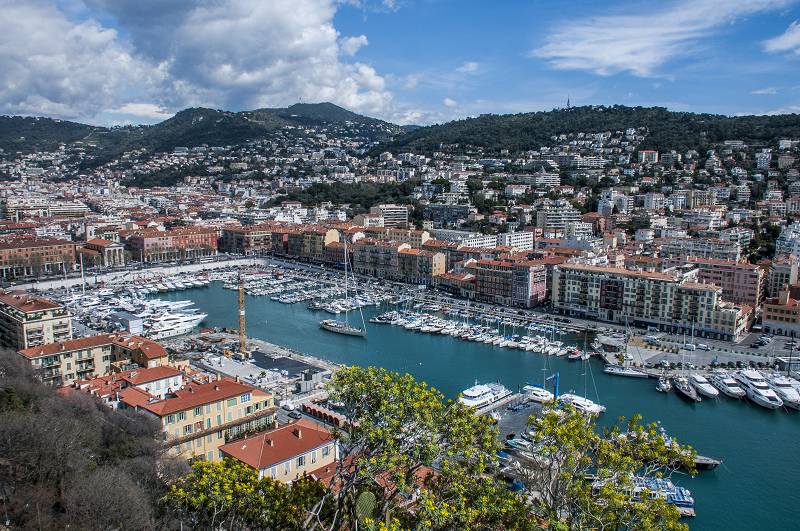 Der Hafen von Nizza, Frankreich