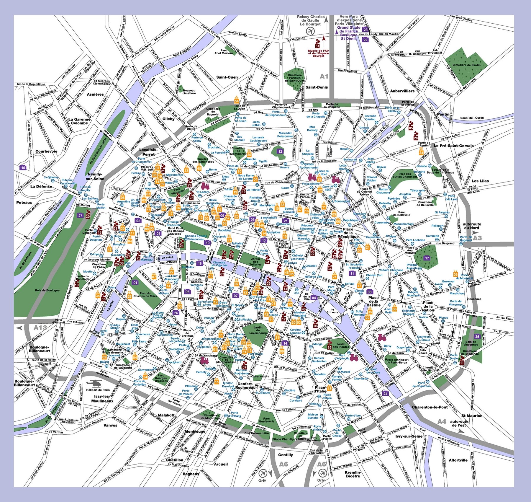 Paris Stadtplan