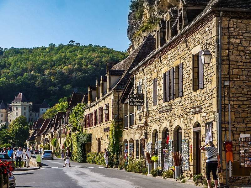 Mittelalterliches Dorf Perigord, Frankreich