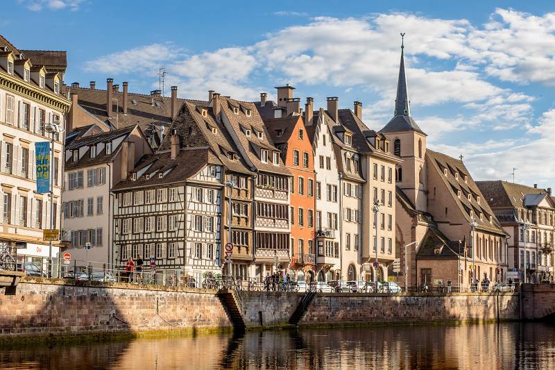 Die Altstadt von Strasbourg, Frankreich