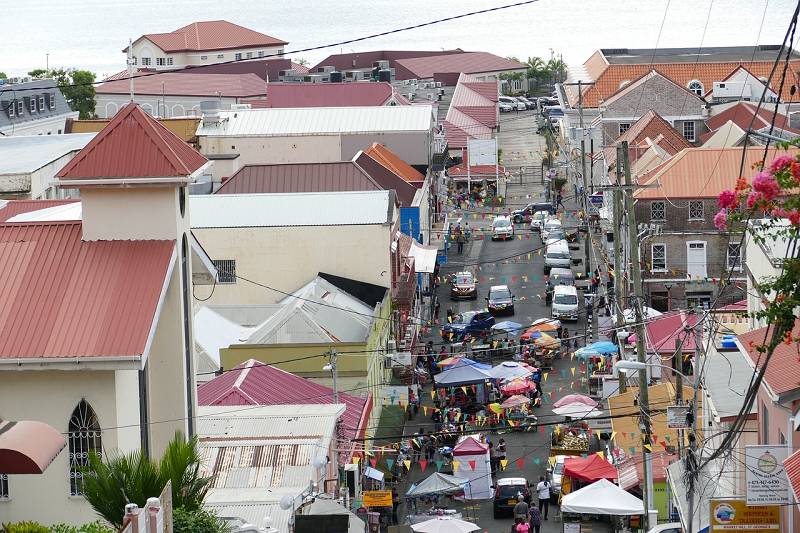 Ein Markt auf Grenada
