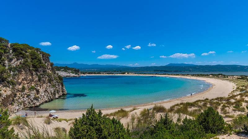 Strand auf Peloponnes, Griechenland