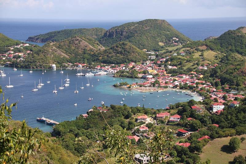 Guadeloupe, Landschaft am Meer