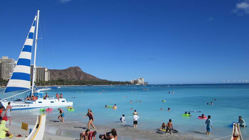 Strandleben auf Hawaii