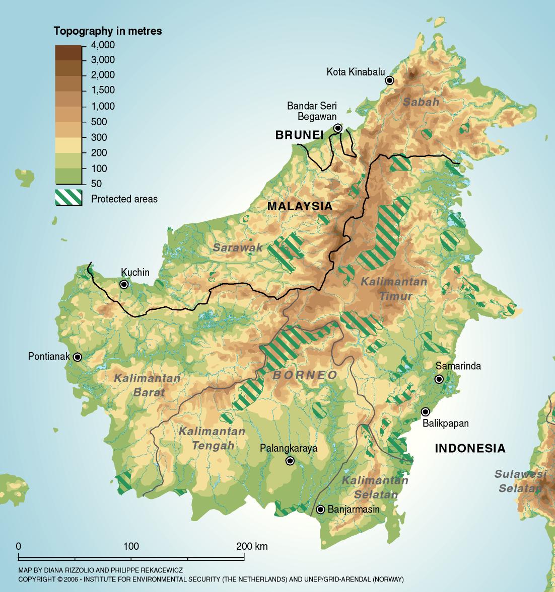 Karten von Indonesien  mit Stra enkarte Sumatra Borneo 