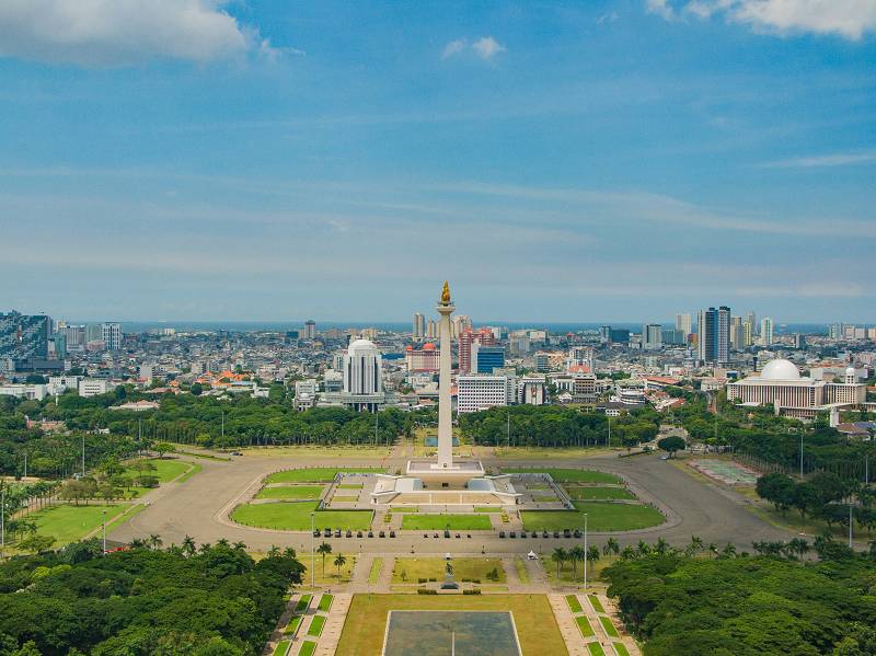 Indonesien-Jakarta-Stadtbild