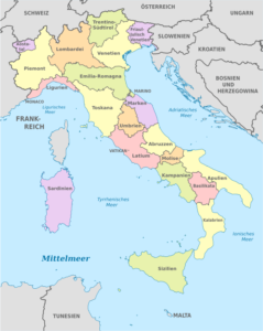 Italien - Politische Gliederung