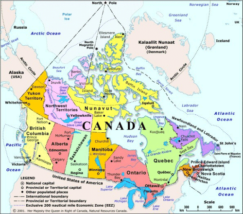 Kanada Territorien