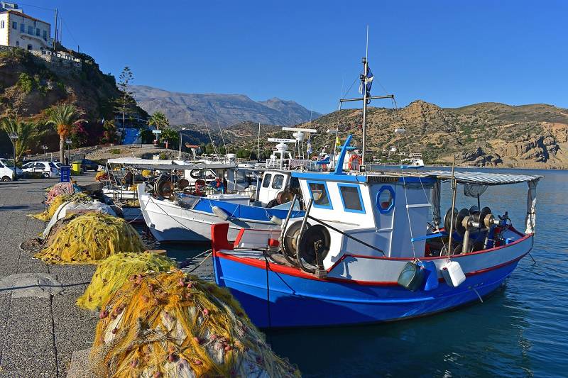 Hafen in Agia Galini auf Kreta