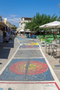Matala Shopping Meile mit Restaurants