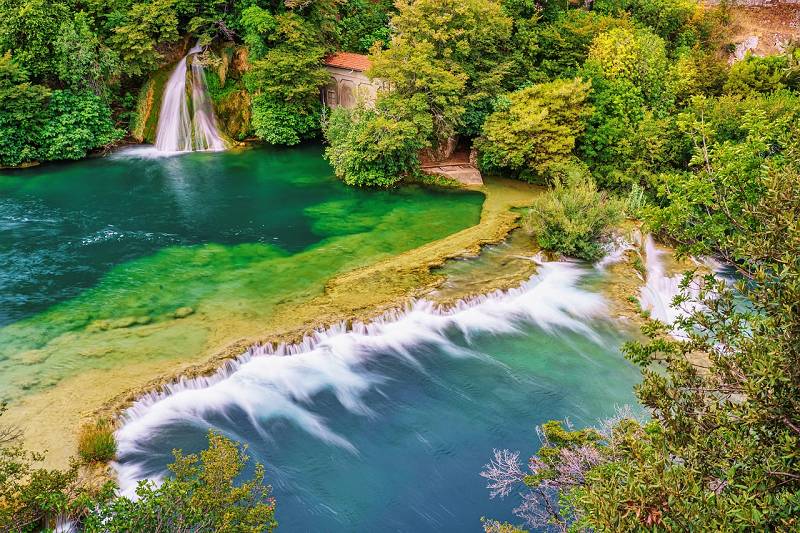 Leben mit Familie in Kroatien - Krka Wasserfälle