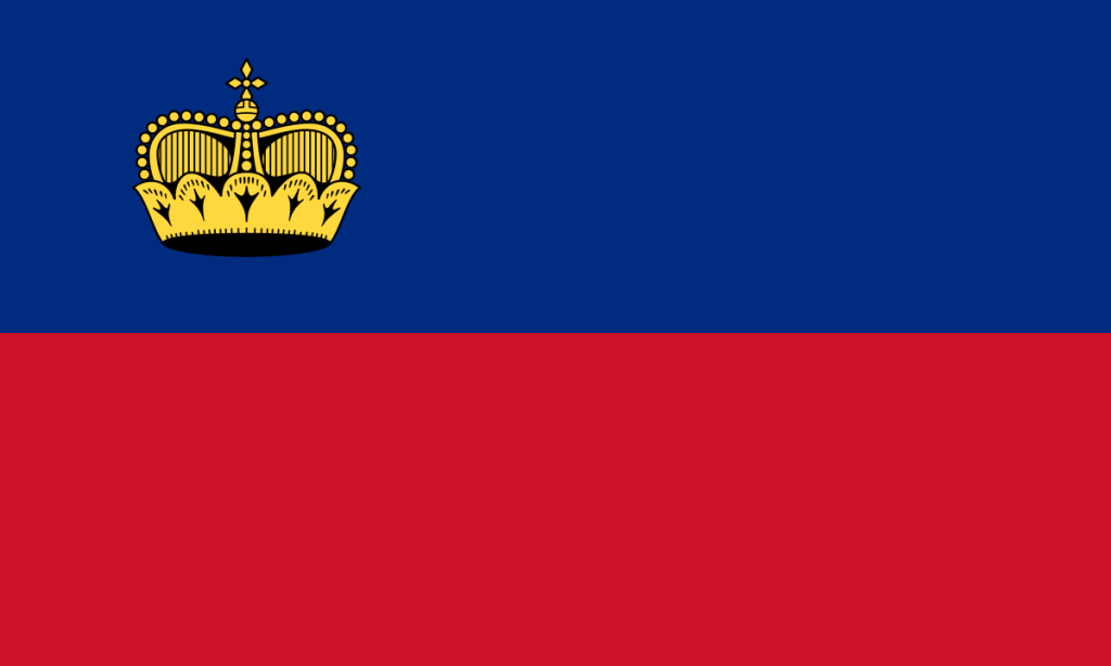 Liechtenstein-Flagge