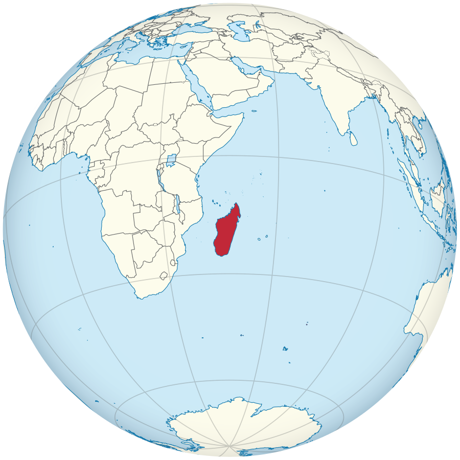 Karten von Madagaskar mit Topographie