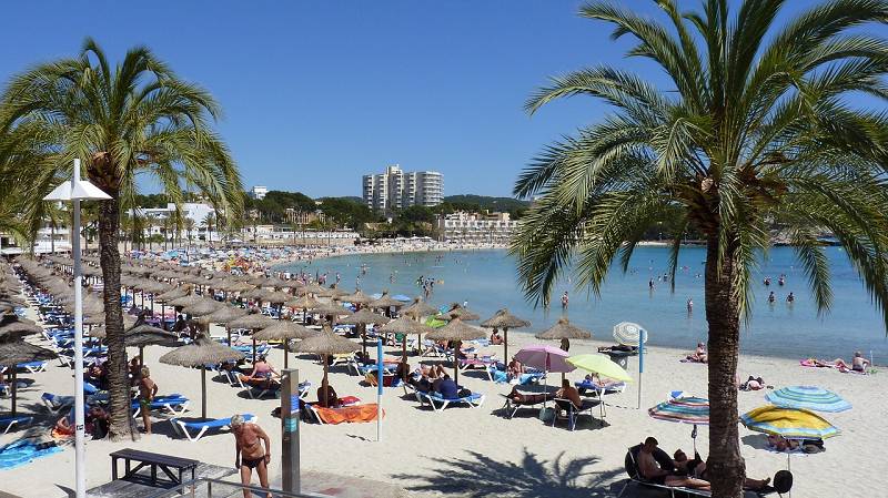 Paguera Strand auf Mallorca