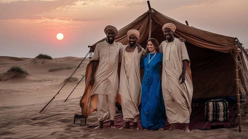 Typische Kleidung traditioneller Marokkaner Typische Kleidung traditioneller Marokkaner