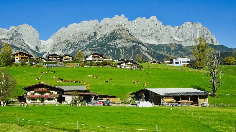 Wilder Kaiser in Tirol, Österreich