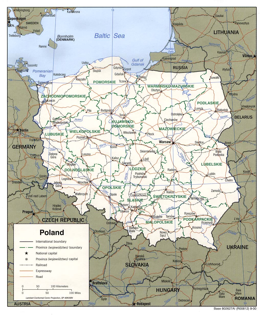 Polen Karte