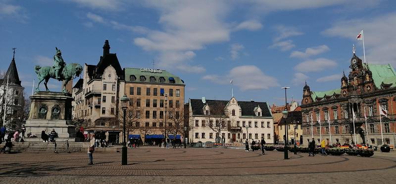 Marktplatz von Malmö, Schweden