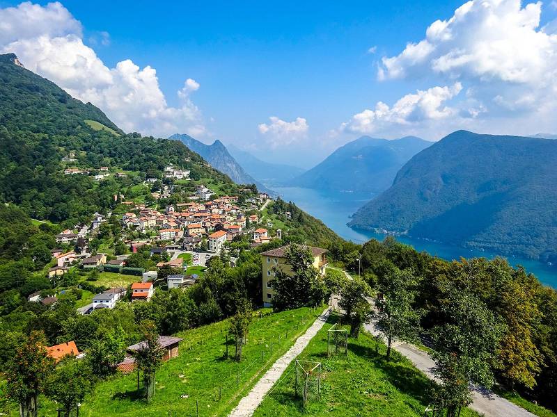 Lugano in Tessin, Schweiz