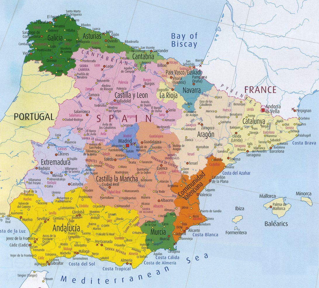 Karten Von Spanien Mit Stra enkarte Und Stadtplan Von Madrid Karten Von Spanien Mit Stra enkarte Und Stadtplan Von Madrid