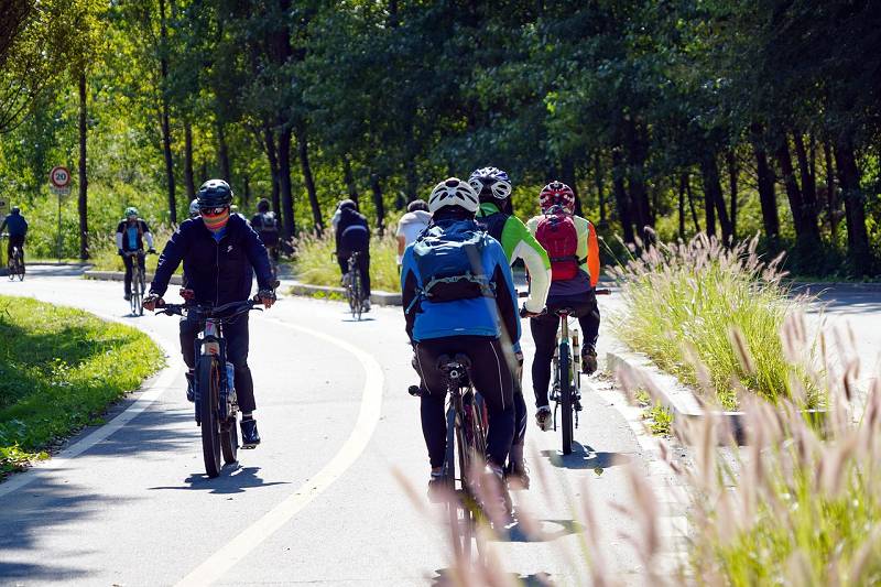 Auch Radfahren ist bei Südkoreanern beliebt