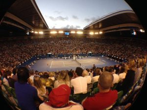 Tennis in der Rod Laver Arena