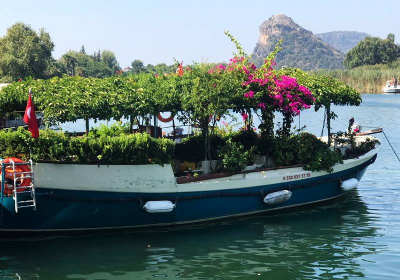 Boot bei Dalyan, Türkei