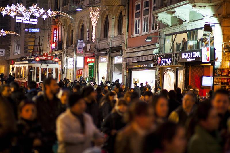 Türkei - Istiklal, belebte Straße