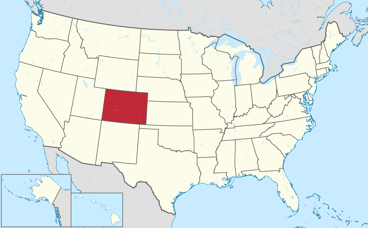 Karte Colorado Lage