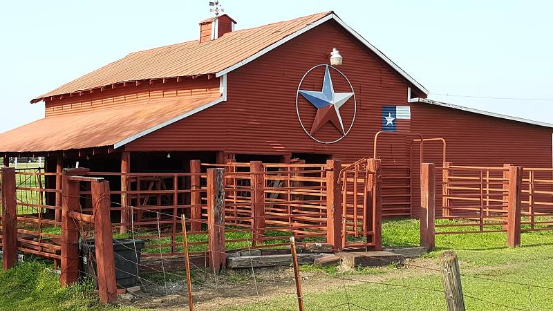 Eine Scheune in Texas