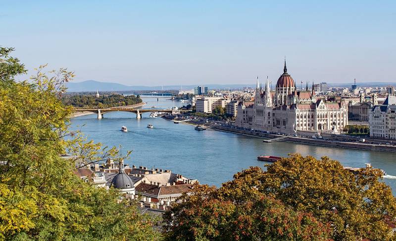 An der Donau in Budapest, Ungarn