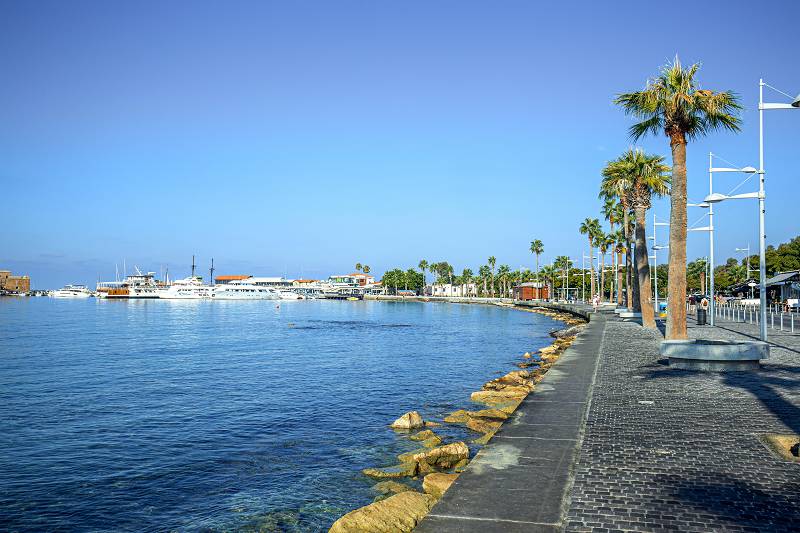 Zypern-Paphos-Promenade