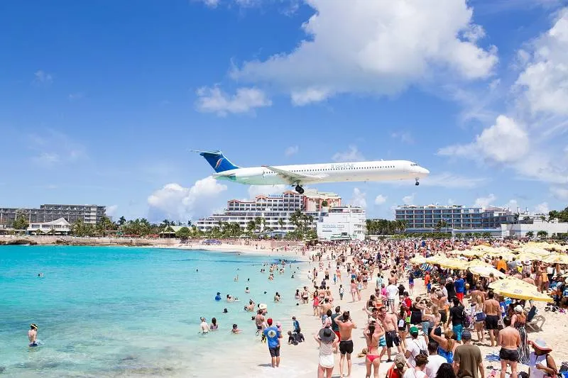 Saint-Martin, Maho Strand Saint-Martin, Maho Strand