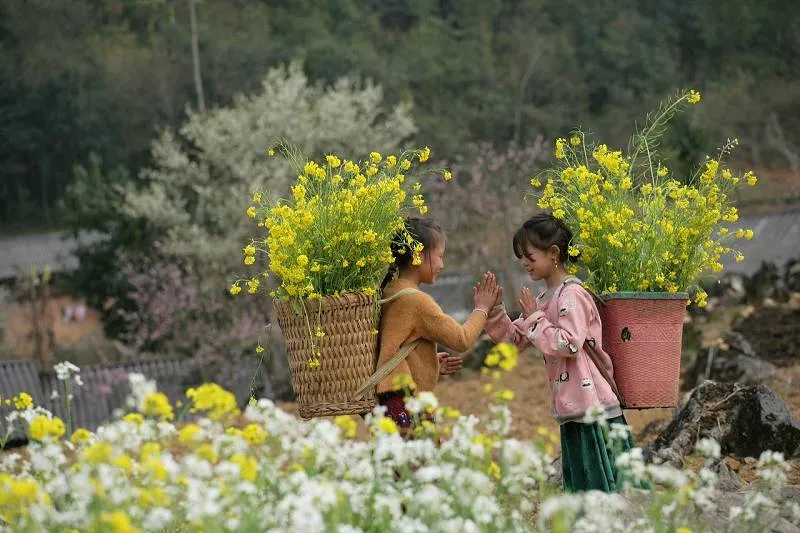 Vietnam, Blumenmädchen Vietnam, Blumenmädchen